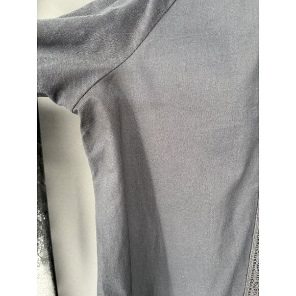 LOGO Lavish Women's Bohemian Peasant Lace Trim Blouse XL Button Front Boho - Picture 9 of 11